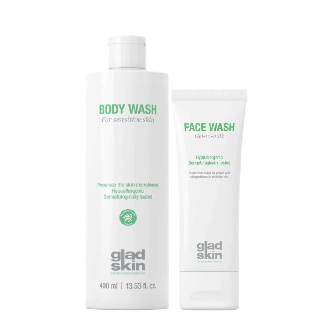 Face and Body Cleanser Set Gladskin